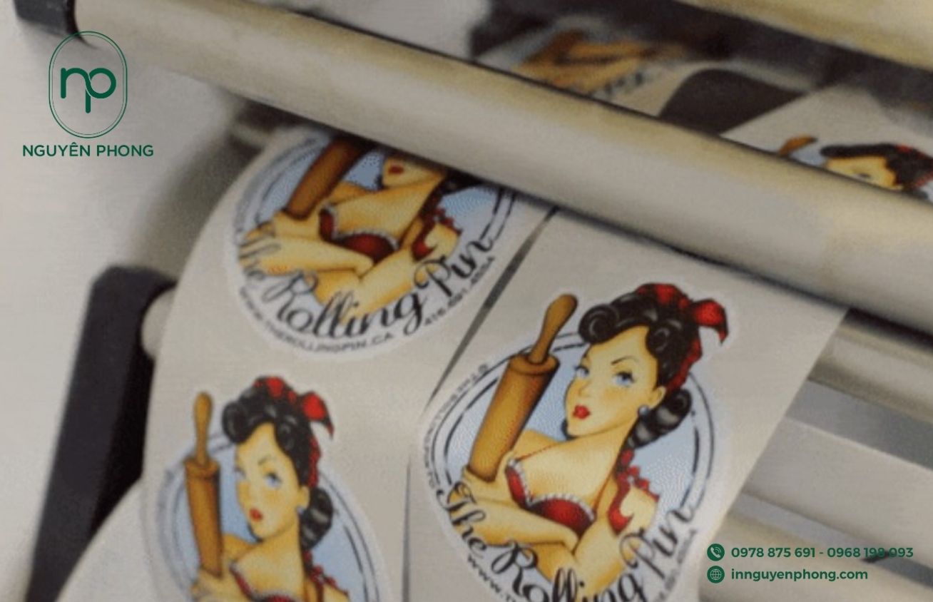 Mẫu decal cuộn in sticker